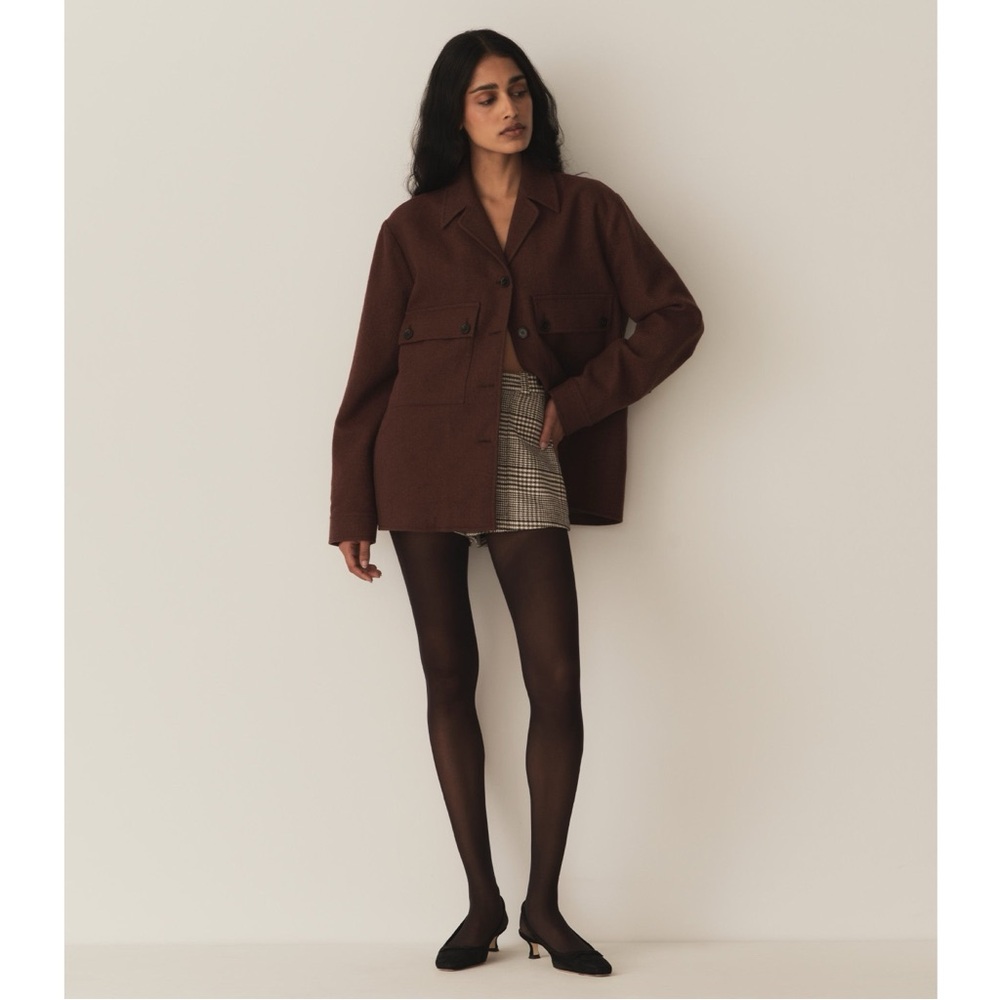 Doen Twill Clifton Jacket in Rust Umber XS. NWT